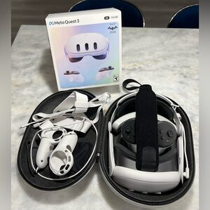 Meta Quest 3 512GB VR Headset - White Bundle Deal (Case,Grips,Sonicgrace S3 Pro)